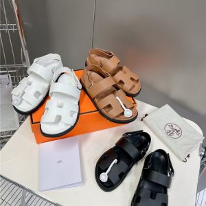 Hermes Tan Yupoo Men shoes Top quality