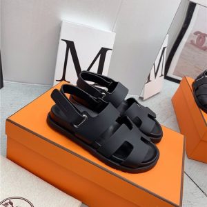Hermes Black Yupoo Men shoes Top quality