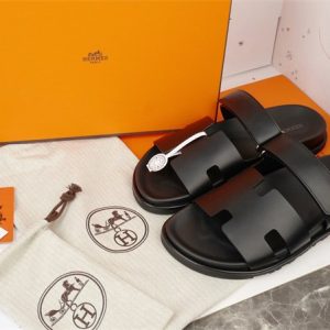 Hermes Black Yupoo Men shoes Top quality