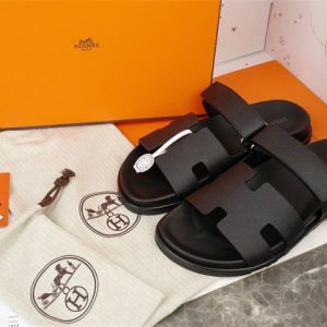 Hermes Black Yupoo Men shoes Top quality