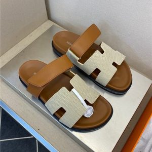 Hermes Tan Yupoo Men shoes Top quality