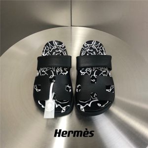 Hermes Black Yupoo Men shoes Top quality