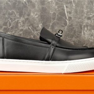 Hermes Black Yupoo Men shoes Top quality