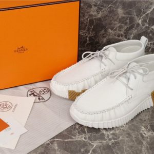 Hermes White Yupoo Men shoes Top quality
