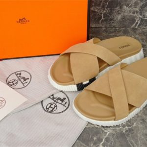 Hermes Tan Yupoo Men shoes Top quality