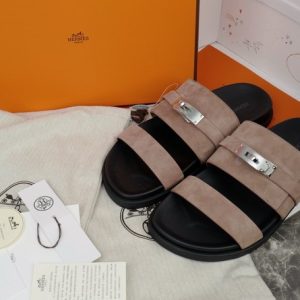 Hermes Beige Yupoo Men shoes Top quality