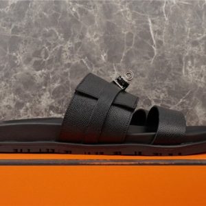 Hermes Black Yupoo Men shoes Top quality