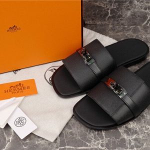 Hermes Black Yupoo Men shoes Top quality