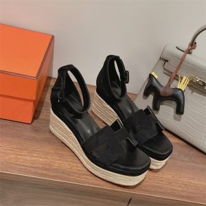 Hermes Black Yupoo Men shoes Top quality
