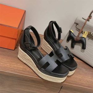 Hermes Black Yupoo Men shoes Top quality