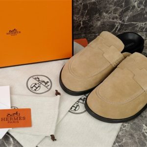 Hermes Beige Yupoo Men shoes Top quality