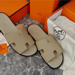 Hermes Beige Yupoo Men shoes Top quality