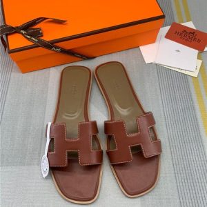 Hermes Brown Yupoo Men shoes Top quality