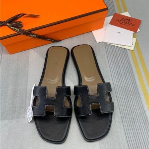 Hermes Black Yupoo Men shoes Top quality
