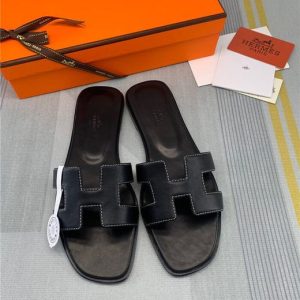 Hermes Black Yupoo Men shoes Top quality