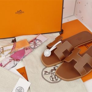 Hermes Brown Yupoo Men shoes Top quality