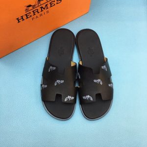 Hermes Black Yupoo Men shoes Top quality