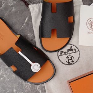 Hermes Black Yupoo Men shoes Top quality