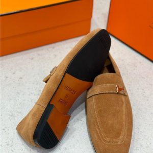 Hermes Tan Yupoo Men shoes Top quality