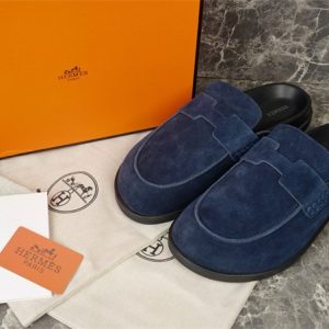 Hermes Navy Yupoo Men shoes Top quality