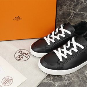 Hermes Black Yupoo Men shoes Top quality