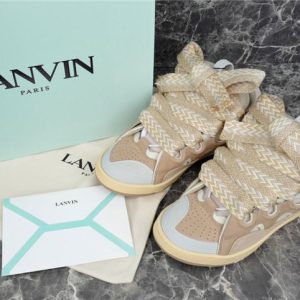 Lanvin Beige Yupoo Men shoes Top quality