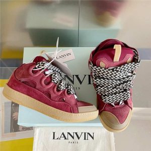 Lanvin Burgundy Yupoo Men shoes Top quality