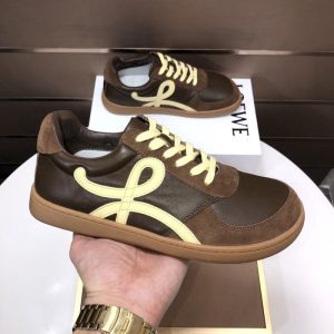 Loewe Brown Yupoo Men shoes Top quality