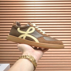 Loewe Brown Yupoo Men shoes Top quality