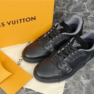 Louis Vuitton Black Yupoo Men shoes Top quality Size 35-46