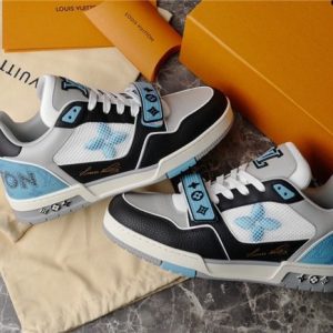 Louis Vuitton Blue Yupoo Men shoes Top quality Size 35-46