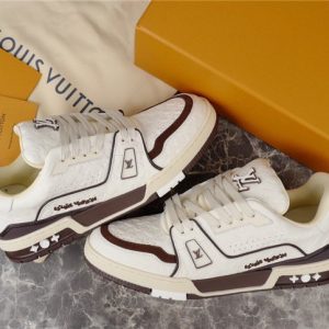 Louis Vuitton Brown Yupoo Men shoes Top quality Size 35-46