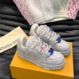 Louis Vuitton White Yupoo Men shoes Top quality Size 35-46