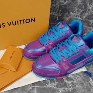 Louis Vuitton Blue Yupoo Men shoes Top quality Size 35-46