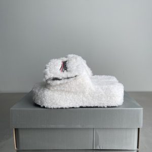 Balenciaga Triple S Distressed Leather Sneakers Black White Top 1:1 Quality