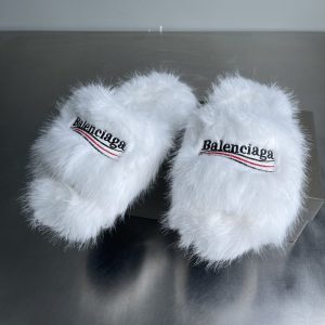 Balenciaga Triple S Distressed Leather Sneakers Black White Top 1:1 Quality