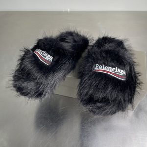 Balenciaga Triple S Distressed Leather Sneakers Black White Top 1:1 Quality