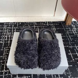 Balenciaga Triple S Distressed Leather Sneakers Black White Top 1:1 Quality