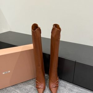 Miumiu-pointed-toe-three-strap-kitten-heel-stretch-boots-35-40-2025.8.7-5