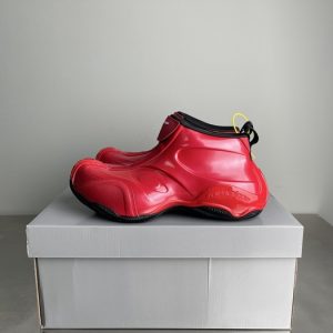 Balenciaga Triple S Distressed Leather Sneakers Black White Top 1:1 Quality