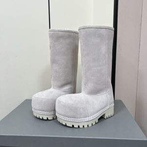 Balenciaga Triple S Distressed Leather Sneakers Black White Top 1:1 Quality