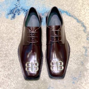 Balenciaga Triple S Distressed Leather Sneakers Black White Top 1:1 Quality