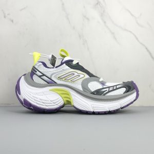 Balenciaga Triple S Distressed Leather Sneakers Black White Top 1:1 Quality