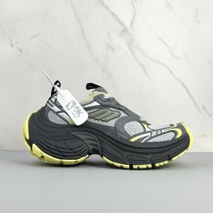 Balenciaga Triple S Distressed Leather Sneakers Black White Top 1:1 Quality