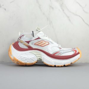 Balenciaga Triple S Distressed Leather Sneakers Black White Top 1:1 Quality