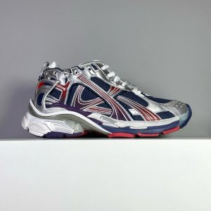 Balenciaga Triple S Distressed Leather Sneakers Black White Top 1:1 Quality