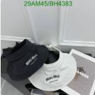 Yupoo miumiu hat bucket black logo BH4383