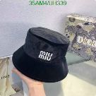 Yupoo miumiu hat bucket black logo UH339