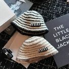 Yupoo miumiu hat bucket black white striped QH5360