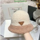 Yupoo miumiu hat bucket cream fuzzy QH8043